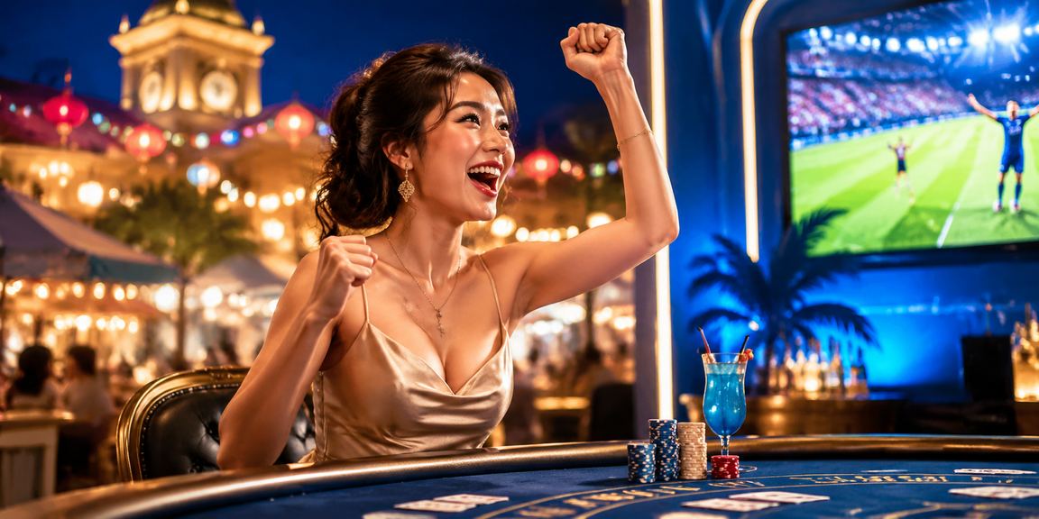 Người chơi Baccarat tại khu chợ đêm TP.HCM với không khí casino sôi động về đêm